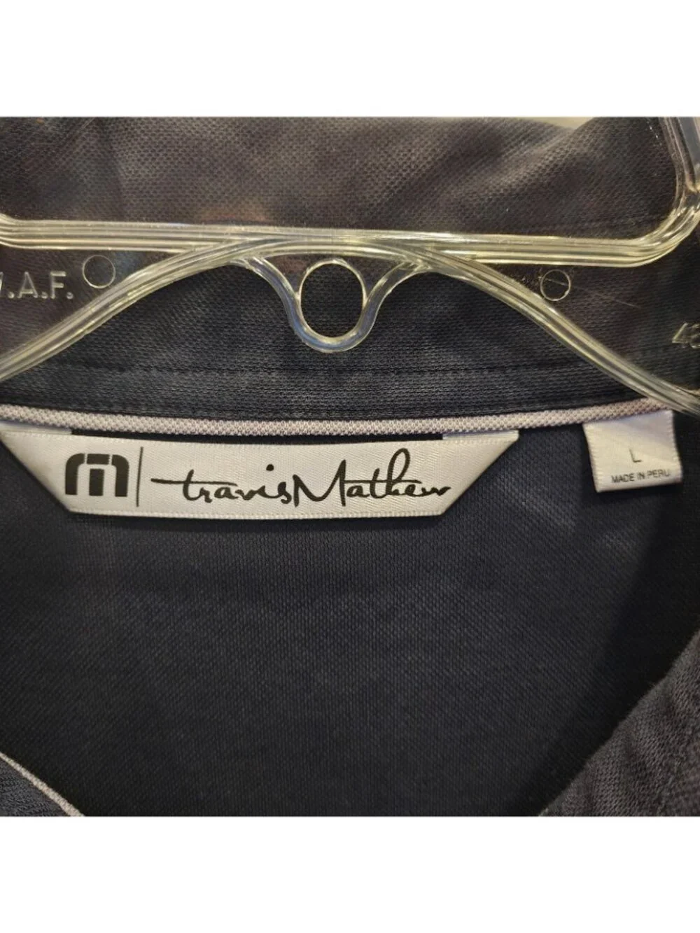 Travis Mathew Royal County Down Golf Club Polo Shirt Mens L Gray Pima Ireland - Picture 7 of 10